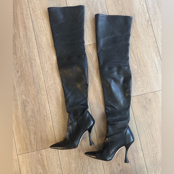 Stuart Weitzman Black Over-the-Knee Boots - Picture 1 of 8